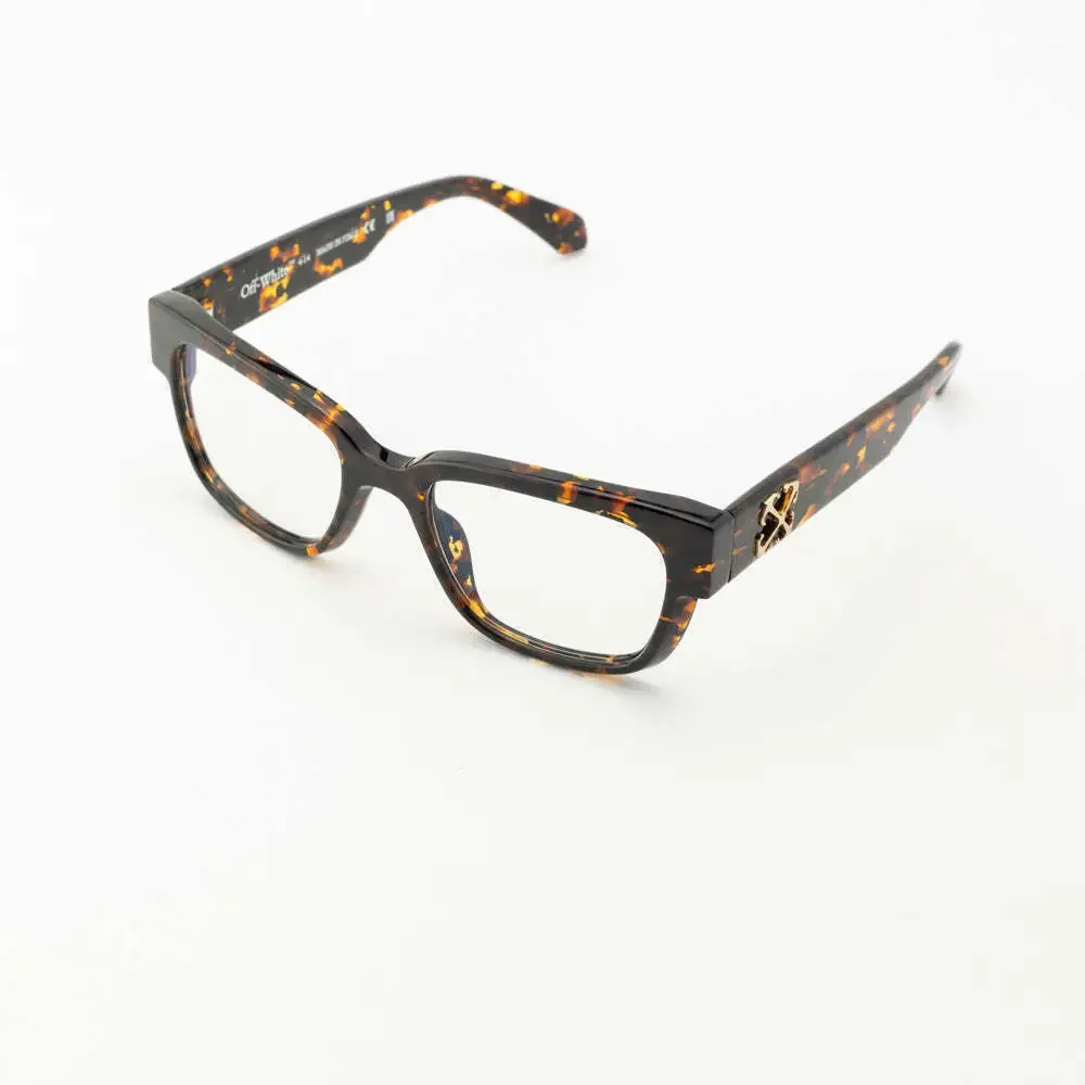 NWT Off-White Style 59 Havana Square 52mm Eyeglasses